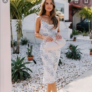 Vici printed slip dress